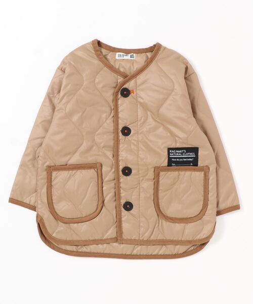 RAGMART（ラグマート）の「ナイロンキルトジャケット（ナイロンジャケット・キッズ・ブラック/ベージュ・110cm/130cm/100cm/120cm）」の13枚目の写真