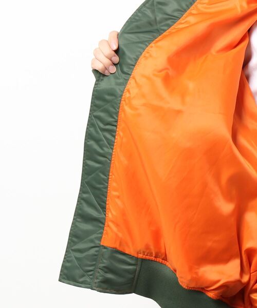 PROVOKE （プロヴォーク）の「PROVOKE/PV-100009 big MA-1（ブルゾン・レディース・レッド/アイボリー/カーキ/ブラック・FREE）」の7枚目の写真