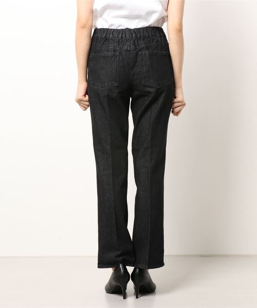 coca(coca)(コカ)の「裾フレアブラックデニムパンツ(デニムパンツ・レディース・ブラック・L/M)」の2枚目の写真