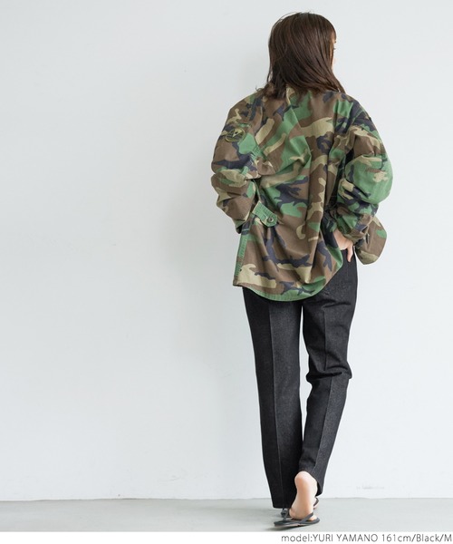 coca(coca)(コカ)の「裾フレアブラックデニムパンツ(デニムパンツ・レディース・ブラック・L/M)」の12枚目の写真