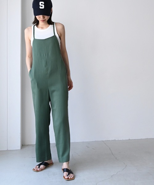 REDCHOPWORKS(レッドチョップワークス)テーパードテンセルキャミサロペット