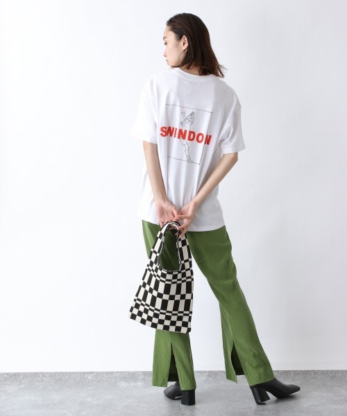 JEANASIS（ジーナシス）の「【WILSON×JEANASIS】コラボSST/229686（Tシャツ/カットソー・レディース・ホワイト/ブラック/グレー/レッド・FREE）」の12枚目の写真