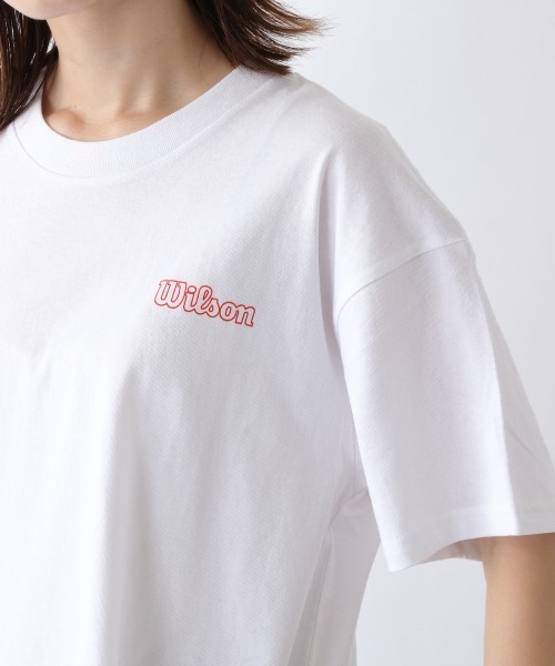JEANASIS（ジーナシス）の「【WILSON×JEANASIS】コラボSST/229686（Tシャツ/カットソー・レディース・ホワイト/ブラック/グレー/レッド・FREE）」の7枚目の写真