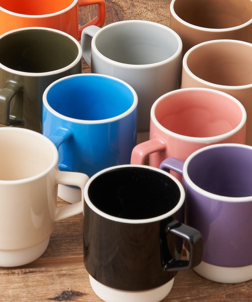 CIAOPANIC TYPY（チャオパニックティピー）の「【Side Coffee Brewers】美濃焼 2トーンマグ（グラス/マグカップ/タンブラー・レディース・ブラウン/オリーブ/グレー/ピンク/ブラック/オレンジ/オフホワイト/パープル/ベージュ/ブルー・ONE SIZE）」の22枚目の写真