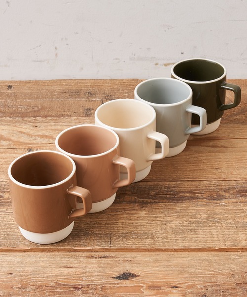 CIAOPANIC TYPY（チャオパニックティピー）の「【Side Coffee Brewers】美濃焼 2トーンマグ（グラス/マグカップ/タンブラー・レディース・ブラウン/オリーブ/グレー/ピンク/ブラック/オレンジ/オフホワイト/パープル/ベージュ/ブルー・ONE SIZE）」の13枚目の写真