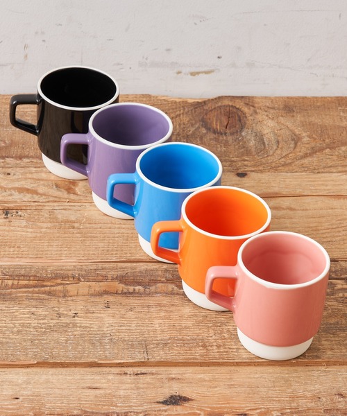 CIAOPANIC TYPY（チャオパニックティピー）の「【Side Coffee Brewers】美濃焼 2トーンマグ（グラス/マグカップ/タンブラー・レディース・ブラウン/オリーブ/グレー/ピンク/ブラック/オレンジ/オフホワイト/パープル/ベージュ/ブルー・ONE SIZE）」の15枚目の写真