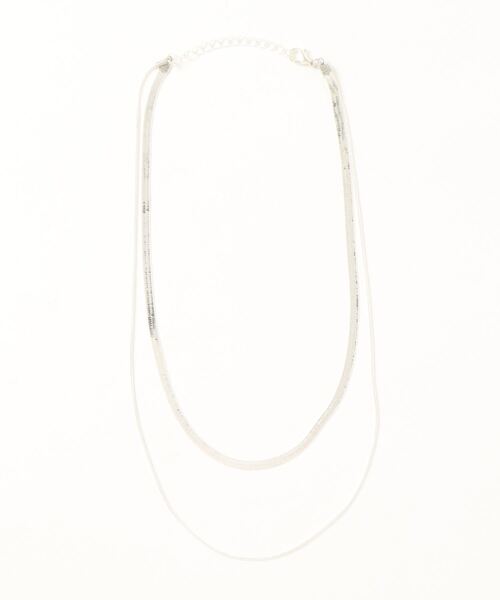 KONVINI(コンビニ)の「【Zarabanda 】2連スネークチェーンネックレス / eln1016 eln1017(ネックレス・レディース・シルバー/ゴールド・FREE)」の1枚目の写真