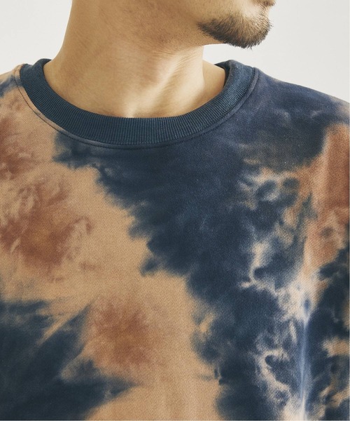 JOURNAL STANDARD（ジャーナルスタンダード）の「【WEB限定】Tie Dye ビッグシルエット クルーネック スウェット [ユニセックス対応]（スウェット・メンズ・カーキ/ブラック/ネイビー/グレー・LARGE/X-LARGE/MEDIUM）」の7枚目の写真