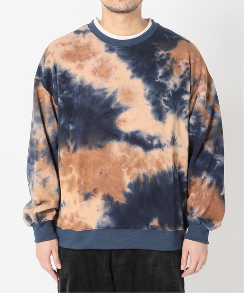 JOURNAL STANDARD（ジャーナルスタンダード）の「【WEB限定】Tie Dye ビッグシルエット クルーネック スウェット [ユニセックス対応]（スウェット・メンズ・カーキ/ブラック/ネイビー/グレー・LARGE/X-LARGE/MEDIUM）」の8枚目の写真