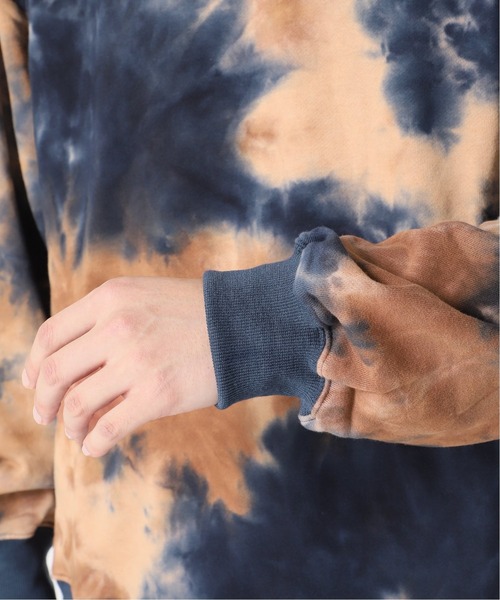 JOURNAL STANDARD（ジャーナルスタンダード）の「【WEB限定】Tie Dye ビッグシルエット クルーネック スウェット [ユニセックス対応]（スウェット・メンズ・カーキ/ブラック/ネイビー/グレー・LARGE/X-LARGE/MEDIUM）」の15枚目の写真
