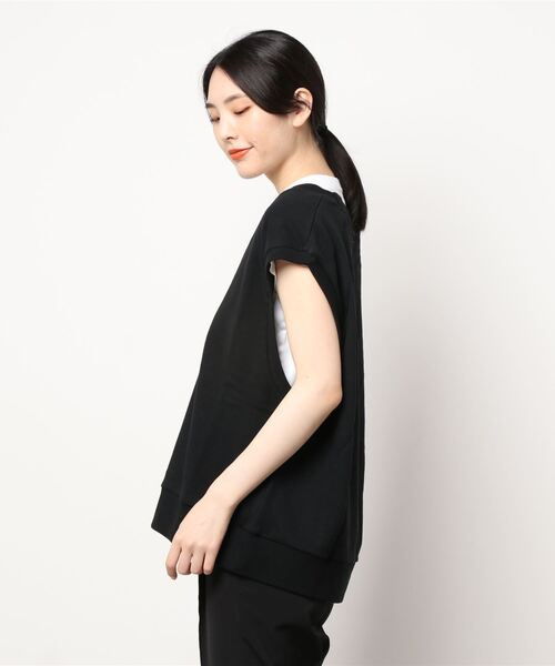 PAGEBOY(ページボーイ)の「ウラケVネックBIGベスト(ベスト・レディース・ブラック/オートミール・FREE)」の10枚目の写真