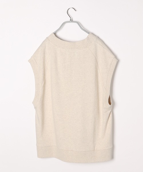 PAGEBOY(ページボーイ)の「ウラケVネックBIGベスト(ベスト・レディース・ブラック/オートミール・FREE)」の3枚目の写真