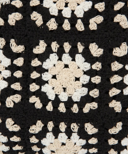 niko and...(ニコアンド)の「オリジナルモチーフ編みトートバッグ【WEB限定カラー有り】(トートバッグ・レディース・ブラック/グリーン/オレンジ/ベージュ/パープル/ブルー・0)」の10枚目の写真