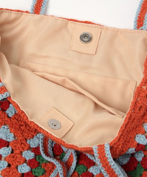 niko and...(ニコアンド)の「オリジナルモチーフ編みトートバッグ【WEB限定カラー有り】(トートバッグ・レディース・ブラック/グリーン/オレンジ/ベージュ/パープル/ブルー・0)」の19枚目の写真