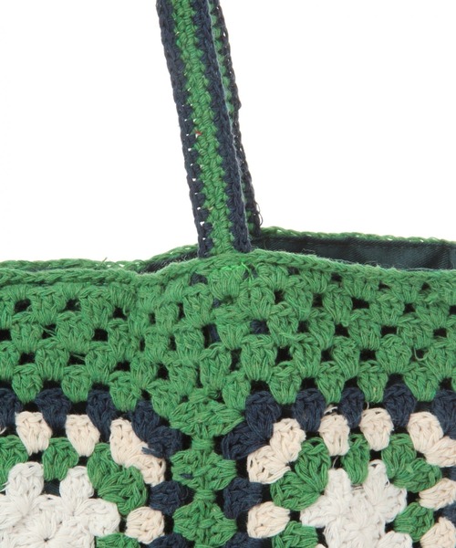 セール】オリジナルモチーフ編みトートバッグ【WEB限定カラー有り