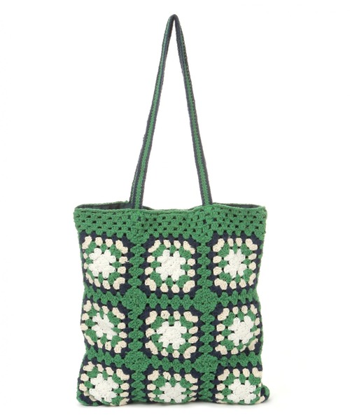 セール】オリジナルモチーフ編みトートバッグ【WEB限定カラー有り