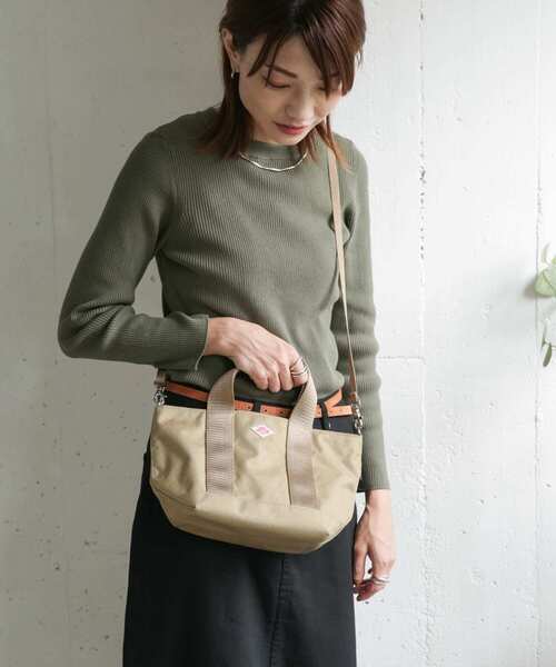 URBAN RESEARCH DOORS（アーバンリサーチドアーズ）の「DANTON　2WAY SHOULDER BAG（ショルダーバッグ・レディース・チャコールグレー/ベージュ/ブラック・FREE）」の10枚目の写真