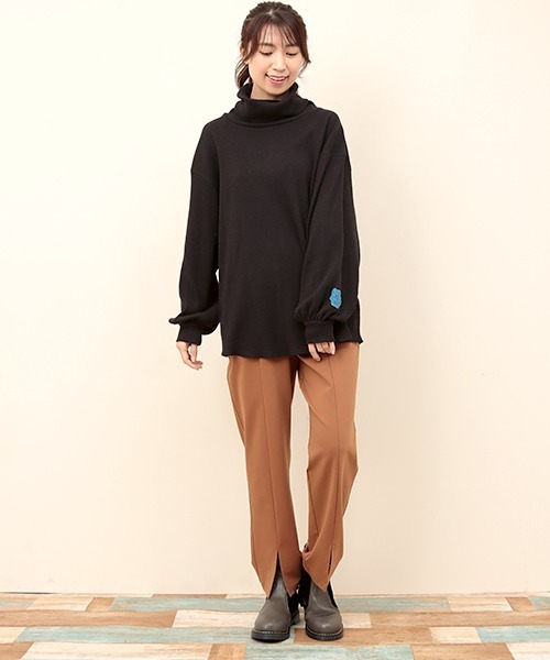 チチカカ（チチカカ）の「サーマルハイネックプルオーバー（Tシャツ/カットソー・レディース・カーキ/ベージュ/ブラック・FREE）」の13枚目の写真