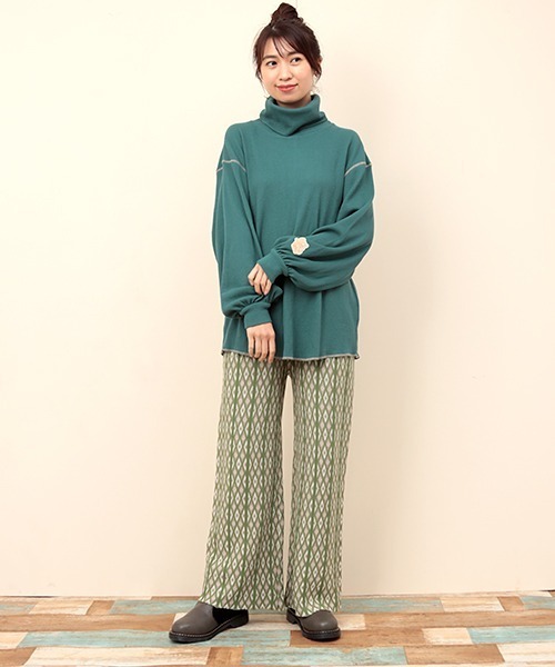 チチカカ（チチカカ）の「サーマルハイネックプルオーバー（Tシャツ/カットソー・レディース・カーキ/ベージュ/ブラック・FREE）」の16枚目の写真