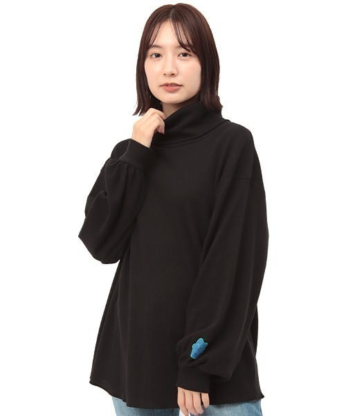 チチカカ（チチカカ）の「サーマルハイネックプルオーバー（Tシャツ/カットソー・レディース・カーキ/ベージュ/ブラック・FREE）」の17枚目の写真