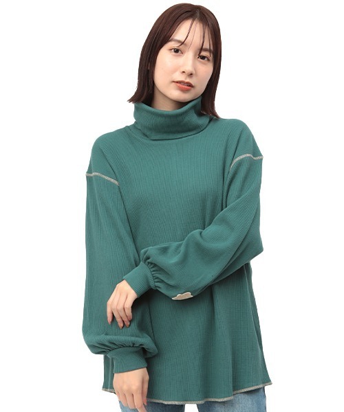 チチカカ（チチカカ）の「サーマルハイネックプルオーバー（Tシャツ/カットソー・レディース・カーキ/ベージュ/ブラック・FREE）」の19枚目の写真