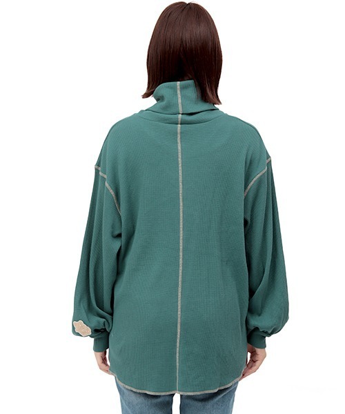 チチカカ（チチカカ）の「サーマルハイネックプルオーバー（Tシャツ/カットソー・レディース・カーキ/ベージュ/ブラック・FREE）」の21枚目の写真