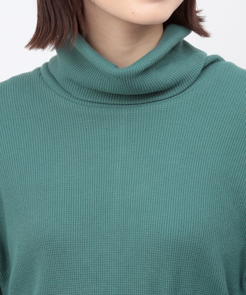 チチカカ（チチカカ）の「サーマルハイネックプルオーバー（Tシャツ/カットソー・レディース・カーキ/ベージュ/ブラック・FREE）」の4枚目の写真