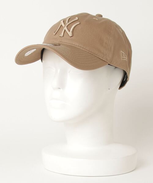 New Era ニューエラ 9thirty ニューヨーク ヤンキース ロゴ刺繍 ノンウォッシュコットン キャップ 帽子 ベージュ キャップ New Era ニューエラ のファッション通販 Zozotown