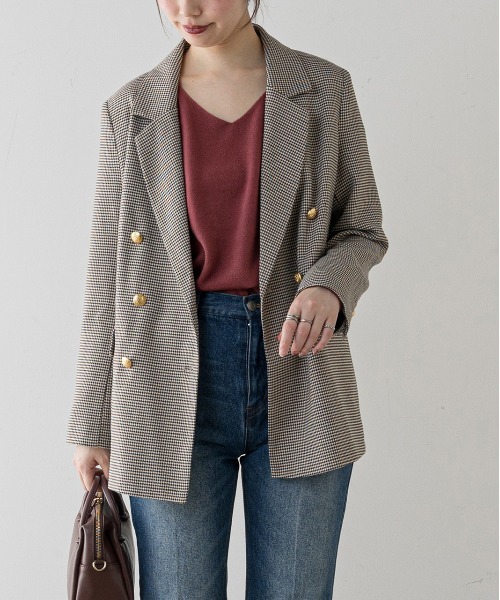 natural couture(ナチュラルクチュール)の「【大好評リバイバルアイテム】プチプラカシミヤタッチVネックニット(ニット/セーター・レディース・ブラック/ベージュ/オフホワイト/ピンク/ブルー/レンガ・FREE)」の6枚目の写真