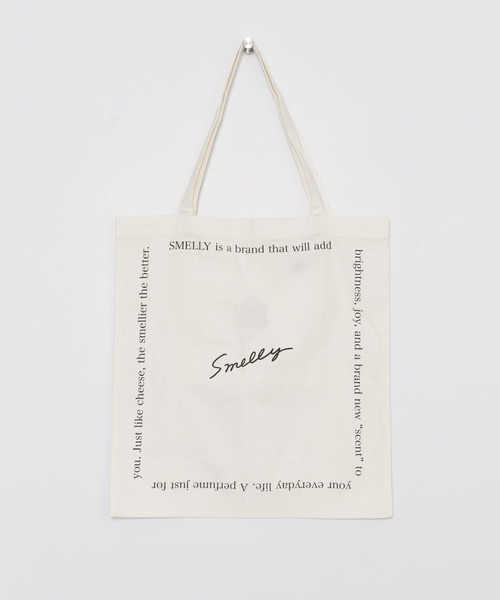 SMELLY（スメリー）の「プリントビッグエコバッグ∴（エコバッグ/サブバッグ・レディース・ホワイト/ライトグレー/ライトブルー/カーキ/アイボリー・-）」の12枚目の写真
