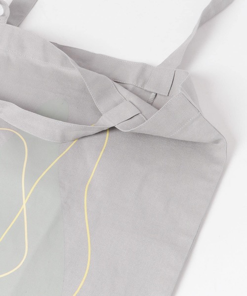 SMELLY（スメリー）の「プリントビッグエコバッグ∴（エコバッグ/サブバッグ・レディース・ホワイト/ライトグレー/ライトブルー/カーキ/アイボリー・-）」の19枚目の写真