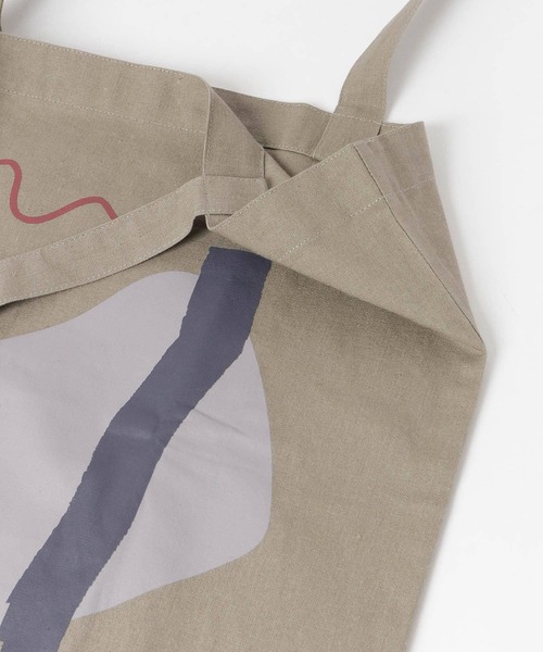 SMELLY（スメリー）の「プリントビッグエコバッグ∴（エコバッグ/サブバッグ・レディース・ホワイト/ライトグレー/ライトブルー/カーキ/アイボリー・-）」の17枚目の写真