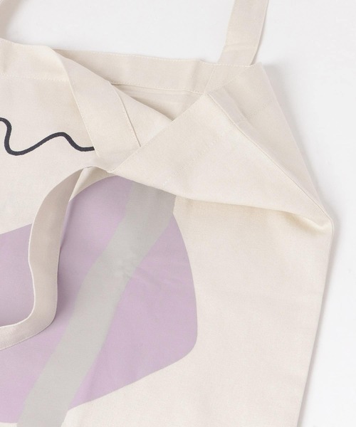 SMELLY（スメリー）の「プリントビッグエコバッグ∴（エコバッグ/サブバッグ・レディース・ホワイト/ライトグレー/ライトブルー/カーキ/アイボリー・-）」の11枚目の写真