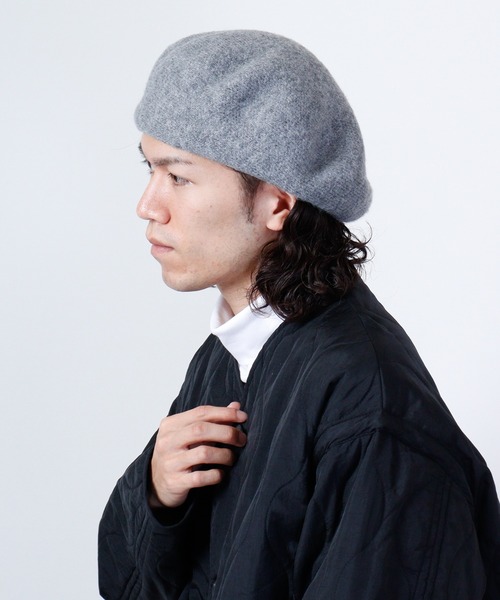 Sense of Grace(センスオブグレース)の「GURI BERET もこもこ ボリューム ベレー帽(ハンチング/ベレー帽・レディース・ベージュ/ブラック/ピンク/レッド/グレー/ブルー/ブラウン/ホワイト/オリーブ/オレンジ・FREE)」の19枚目の写真
