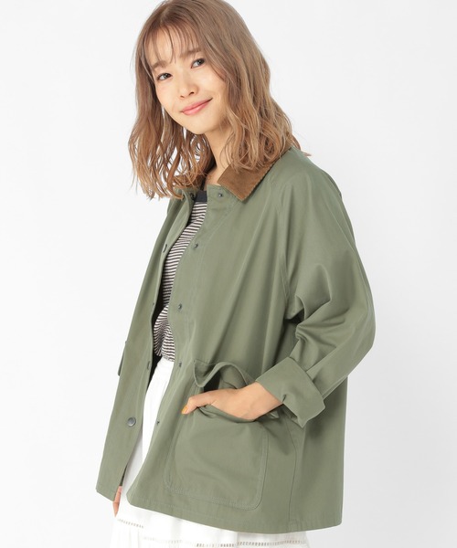 studio CLIP（スタディオクリップ）の「【低身長向けアイテム/WEB限定】ハンティングジャケット（その他アウター・レディース・スモーク/カーキ・FREE）」の2枚目の写真