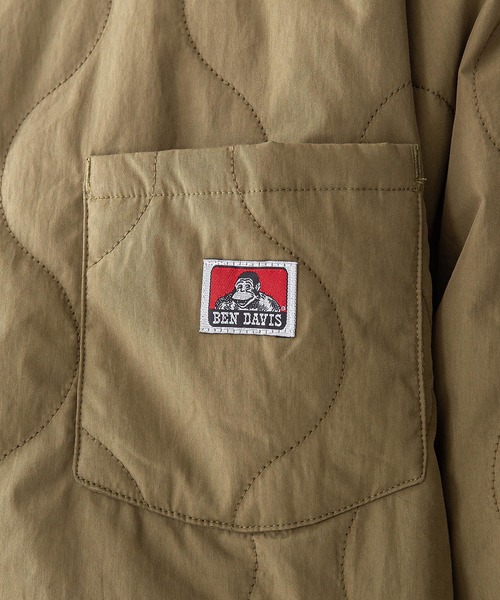 BEN DAVIS(ベンデイビス)の「【BEN DAVIS/ベンデイビス】ノーカラーミリタリー中綿キルトジャケット(ミリタリージャケット・メンズ・ブラック/カーキ・SMALL/MEDIUM/LARGE/X-LARGE)」の17枚目の写真