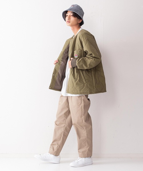 BEN DAVIS(ベンデイビス)の「【BEN DAVIS/ベンデイビス】ノーカラーミリタリー中綿キルトジャケット(ミリタリージャケット・メンズ・ブラック/カーキ・SMALL/MEDIUM/LARGE/X-LARGE)」の10枚目の写真