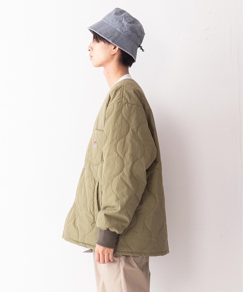 BEN DAVIS(ベンデイビス)の「【BEN DAVIS/ベンデイビス】ノーカラーミリタリー中綿キルトジャケット(ミリタリージャケット・メンズ・ブラック/カーキ・SMALL/MEDIUM/LARGE/X-LARGE)」の13枚目の写真