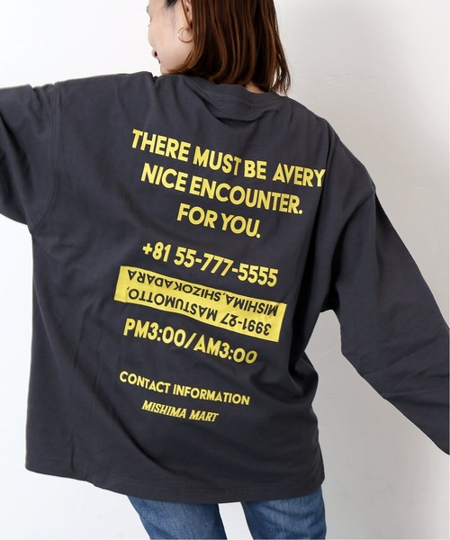 JOURNAL STANDARD(ジャーナルスタンダード)の「【WEB限定】【MISHIMA MART/ミシママート】Address L/S Tシャツ(Tシャツ/カットソー・メンズ・ブラック系その他/ホワイト/ベージュ/コバルトブルー・MEDIUM/LARGE/X-LARGE)」の3枚目の写真