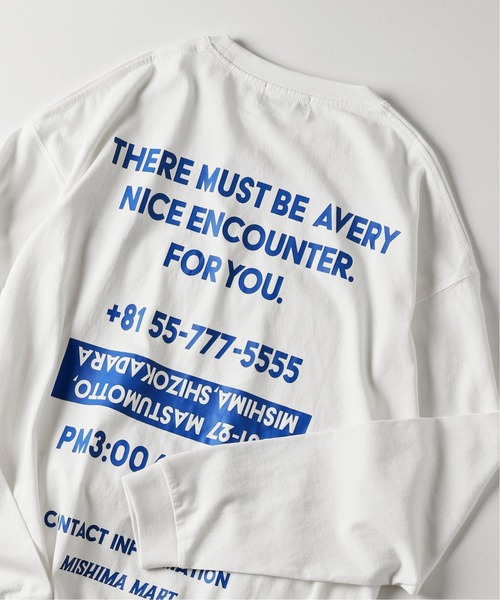 JOURNAL STANDARD(ジャーナルスタンダード)の「【WEB限定】【MISHIMA MART/ミシママート】Address L/S Tシャツ(Tシャツ/カットソー・メンズ・ブラック系その他/ホワイト/ベージュ/コバルトブルー・MEDIUM/LARGE/X-LARGE)」の2枚目の写真