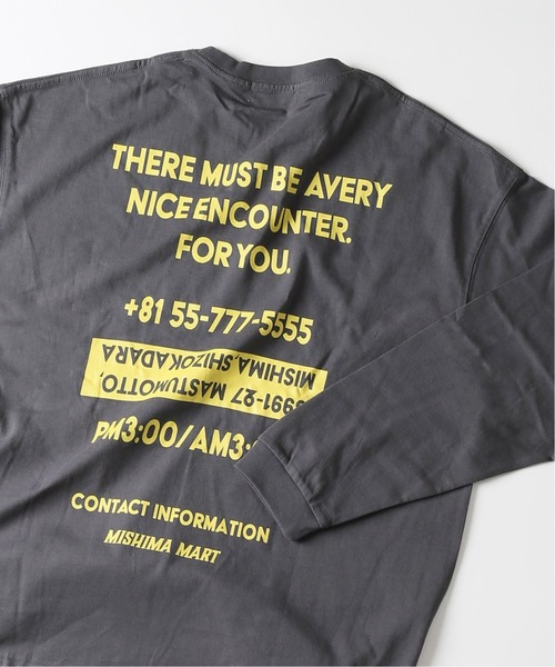 JOURNAL STANDARD(ジャーナルスタンダード)の「【WEB限定】【MISHIMA MART/ミシママート】Address L/S Tシャツ(Tシャツ/カットソー・メンズ・ブラック系その他/ホワイト/ベージュ/コバルトブルー・MEDIUM/LARGE/X-LARGE)」の5枚目の写真