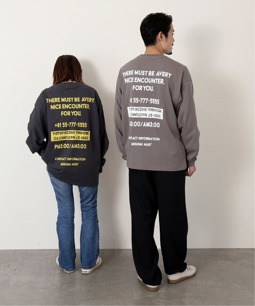 JOURNAL STANDARD(ジャーナルスタンダード)の「【WEB限定】【MISHIMA MART/ミシママート】Address L/S Tシャツ(Tシャツ/カットソー・メンズ・ブラック系その他/ホワイト/ベージュ/コバルトブルー・MEDIUM/LARGE/X-LARGE)」の10枚目の写真