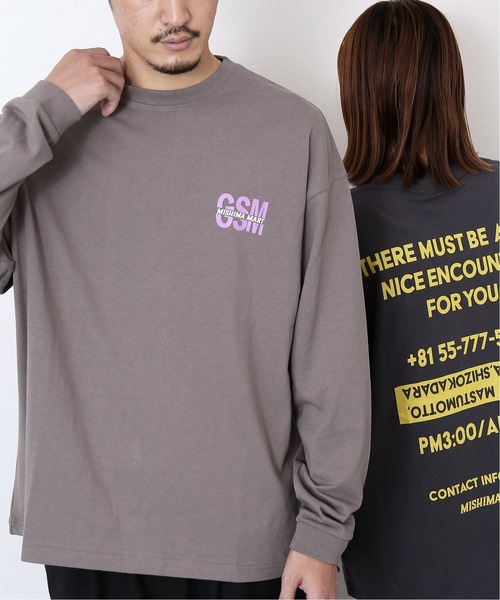 JOURNAL STANDARD(ジャーナルスタンダード)の「【WEB限定】【MISHIMA MART/ミシママート】Address L/S Tシャツ(Tシャツ/カットソー・メンズ・ブラック系その他/ホワイト/ベージュ/コバルトブルー・MEDIUM/LARGE/X-LARGE)」の6枚目の写真