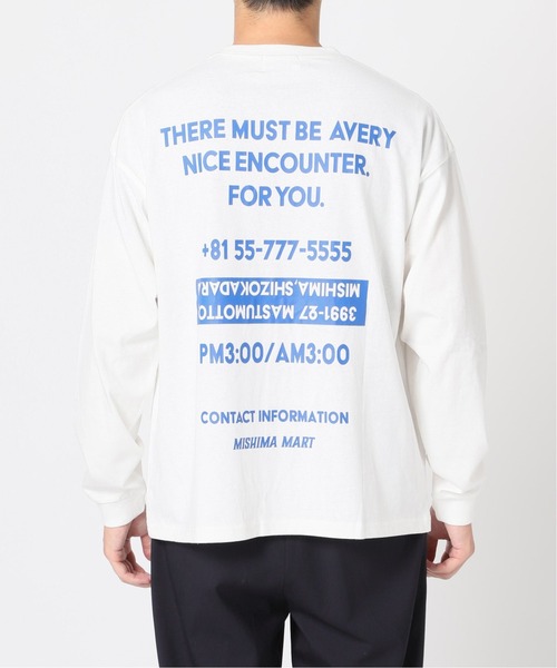 JOURNAL STANDARD(ジャーナルスタンダード)の「【WEB限定】【MISHIMA MART/ミシママート】Address L/S Tシャツ(Tシャツ/カットソー・メンズ・ブラック系その他/ホワイト/ベージュ/コバルトブルー・MEDIUM/LARGE/X-LARGE)」の15枚目の写真