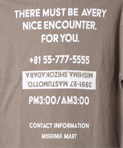 JOURNAL STANDARD(ジャーナルスタンダード)の「【WEB限定】【MISHIMA MART/ミシママート】Address L/S Tシャツ(Tシャツ/カットソー・メンズ・ブラック系その他/ホワイト/ベージュ/コバルトブルー・MEDIUM/LARGE/X-LARGE)」の8枚目の写真