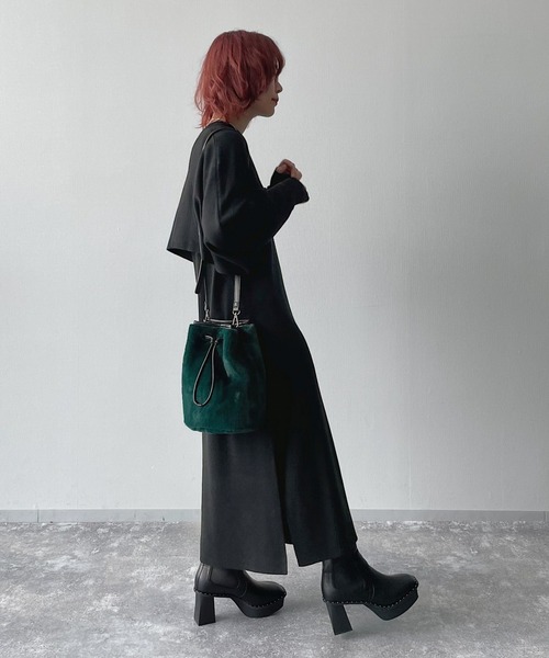 PAGEBOY(ページボーイ)の「ウインドヨークニットワンピース(ワンピース・レディース・ブラック/オフホワイト/グリーン系その他/アクア・FREE)」の16枚目の写真