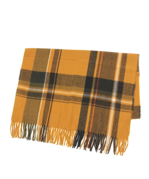 LEPSIM（レプシィム）の「洗える高密度チェックストール　214537（ストール/ショール・レディース・ベージュ/レッド/イエロー/グレイッシュベージュ/オフホワイト/ライトグレー・ONE SIZE）」の9枚目の写真