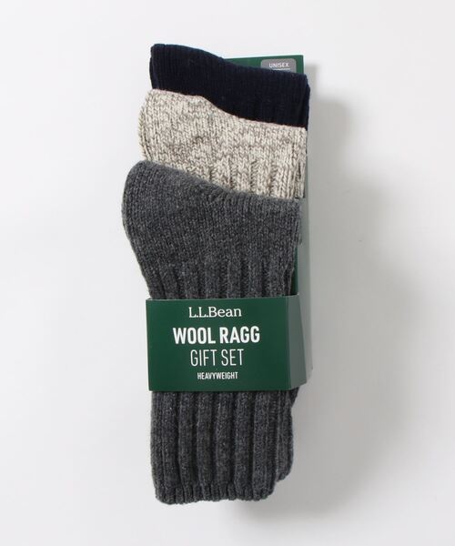 L.L.Bean(エルエルビーン)の「ウール・ラグ・ソックス・ギフト・セット、10インチ 3足セット(ソックス/靴下・メンズ・マルチ・SMALL/MEDIUM/LARGE)」の3枚目の写真