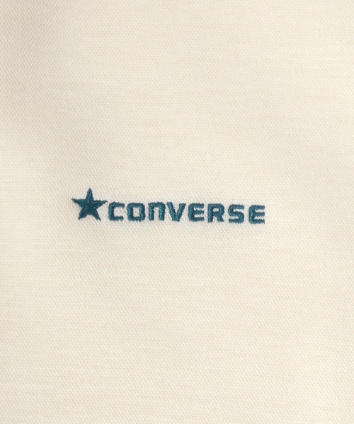 CONVERSE(コンバース)の「CONVERSE/コンバース オーバーサイズ Wカノコスポンジ ワンポイントスウェットパーカー フーディー(パーカー・レディース・ブラック/ベージュ/オフホワイト/ダークグリーン・M/L)」の20枚目の写真