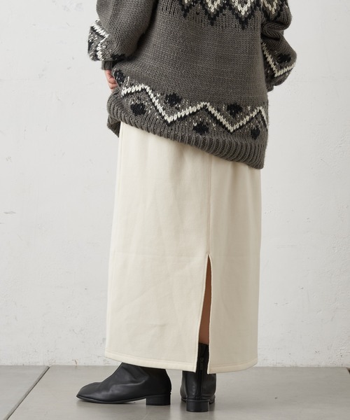 CIAOPANIC TYPY(チャオパニックティピー)の「スウェードライク裏毛スカート(スカート・レディース・ライトグレー/レッド/アイボリー・ONE SIZE)」の16枚目の写真